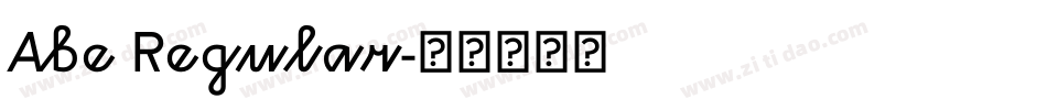 Abe Regular字体转换